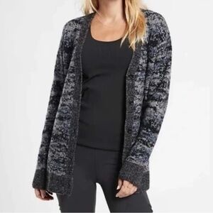 Athleta Westlake Textured Merino Wool‎ Blend Knit Button Cardigan Sweater XXS